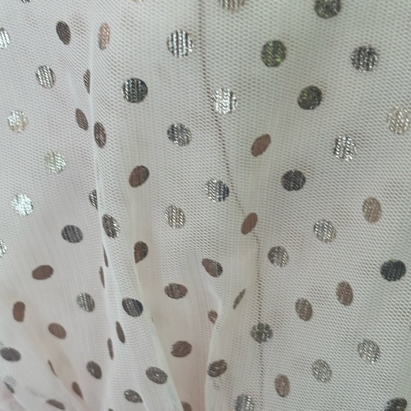 NWOT VENUS Blush Polka Dot Halter Blouse - Picture 4 of 10